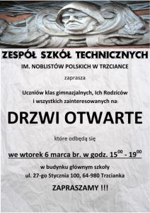 Drzwi otwarte marzec 2018