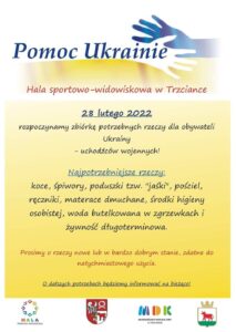 plakat - pomoc dla Ukrainy